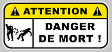 DANGER DE MORT FUN BOOST JDM AUTOCOLLANT STICKER 12cmX5,5cm (DA138)