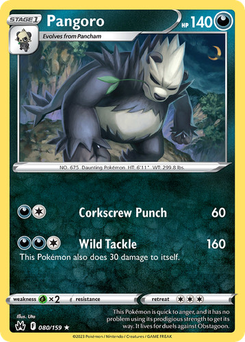 Pangoro crz pokemon - crz, |