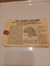 fiche technique d'utilisation du filet de camouflage Model 44 du casque US M1