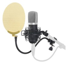 MICROPHONE CONDENSATEUR PROFESSIONNEL DJ PA STUDIO FILTRE ANTI-POP COFFRE SET