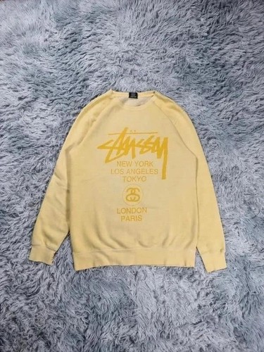 Sweat crewneck stussy jaune - sweat,