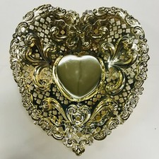 Chantilly by Gorham Sterling Silver Candy Dish Heart-Shaped #966 (#0319)
