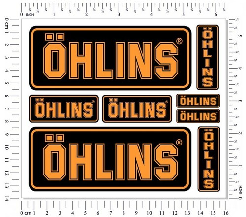 Ohlins fork shock stickers - stickers, set
