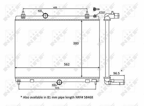 Nrf radiateur refroidissement - radiateur,,