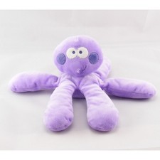 Doudou pieuvre violet mauve