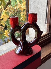 bougeoir ceramique style Vallauris vintage