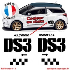 2 Stickers Bas de caisse DS3 -