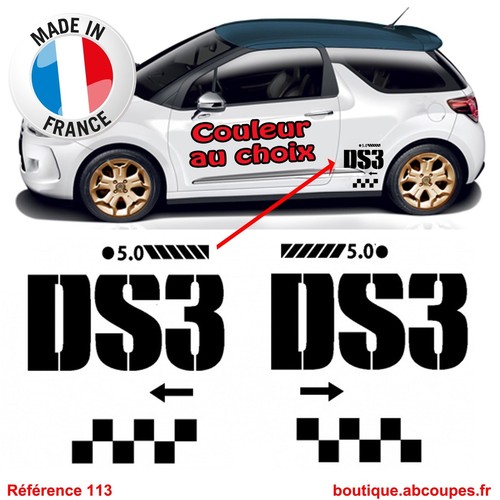 Stickers bas caisse ds3 - stickers,