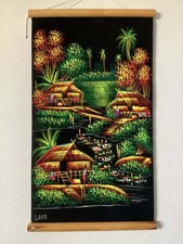 Parchemin Village Laos Peint