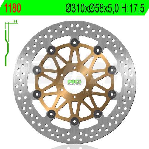 Disque frein avant honda - ng,