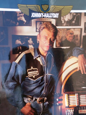 ancienne affiche de pub Johnny Hallyday