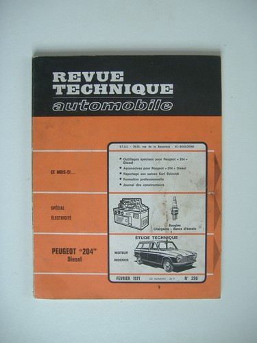Revue technique rta peugeot - revue,
