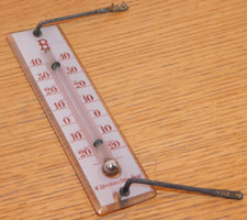 ancien PLAQUE THERMOMETRE