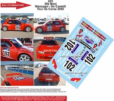 DECALS 1/18 REF 0425 PEUGEOT