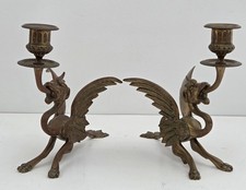 Paire de bougeoir chimère