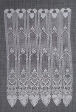 Petit rideau filet blanc brise