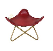 Tabouret Papillon En Cuir 100%