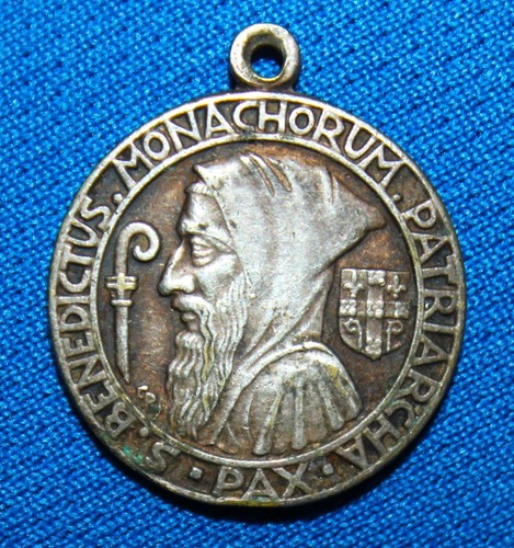 Médaille argent saint benoit - médaille, saint-benoit