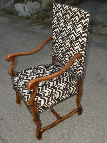 Fauteuil bois louis - bois, xiii