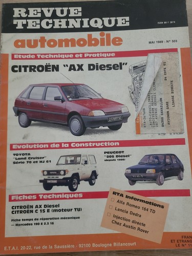 Rta revue technique - technique, automobile