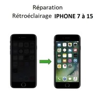 REPARATION CARTE MERE IPHONE 7+, 8, 8+, X, XS, 11, 12, 13, 14, 15 Rétroéclairage