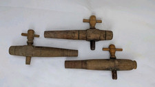Lot de 3 Robinets en Bois