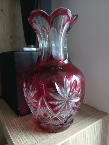 Grand vase cristal taillé - taillé, de
