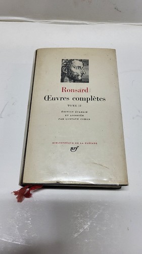 Livre pleiade ronsard - livre,
