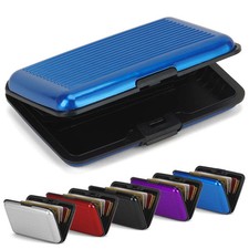 Porte-carte RFID bloquant aluminium élégant portefeuille voyage homme femme