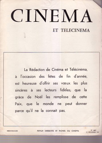 Cinéma télécinéma n - cinéma, télécinéma,