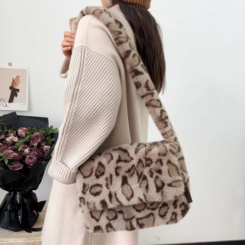 Sac épaule léopard - À, effet
