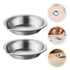  16 Pcs Bac Peinture Palette Aquarelle Métal Plateau De D'artiste