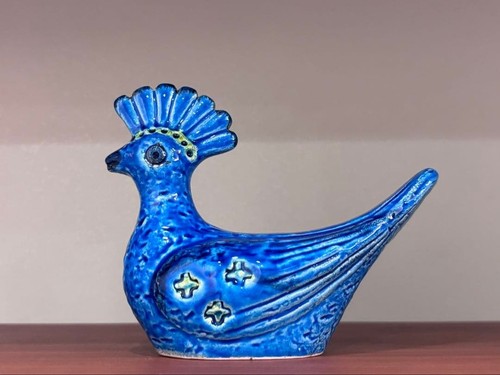 Figurine paon bleu bitossi - paon,