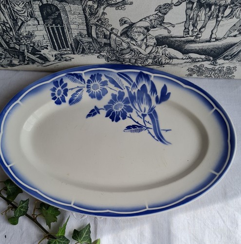 Ancien plat digoin andre decor - plat,