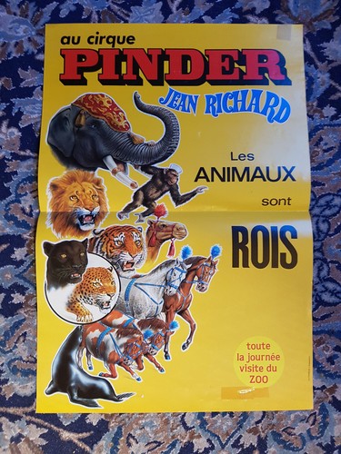 Affiche cirque pinder - cirque, jean