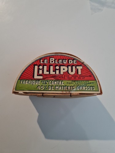 Boite ancienne bois - bois, bleue