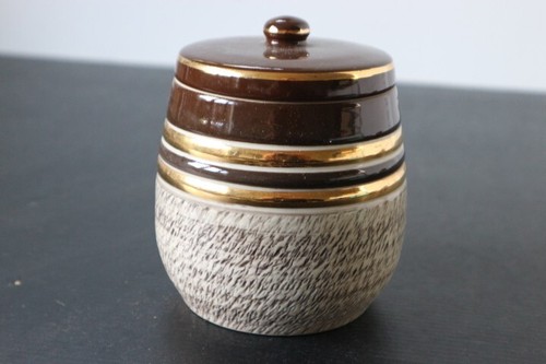 Ancien pot couvert - pot, ceramique
