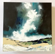 Tableau abstrait ciel mer