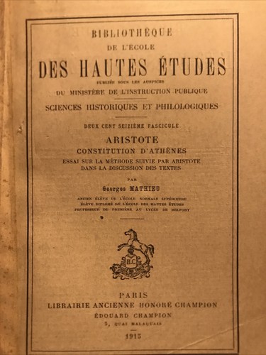 Aristote constitution - aristote,