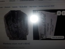 manteau vison neuf T 40/42