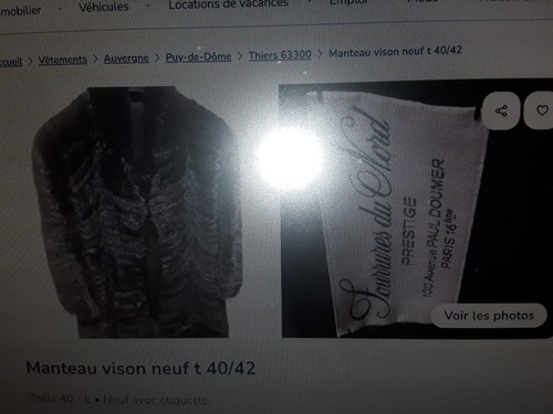 Manteau vison neuf 42 - neuf, t