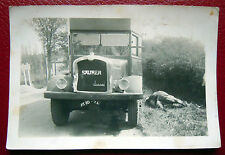 PHOTOGRAPHIE ANNEES 1930 - ACCIDENT ENTRE UN CAMION SAURER ET UN CHEVAL