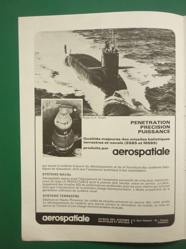 1971 pub aerospatiale - 4/1971,
