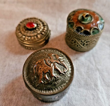 LOT  DE 3 BOITES A PILULES A