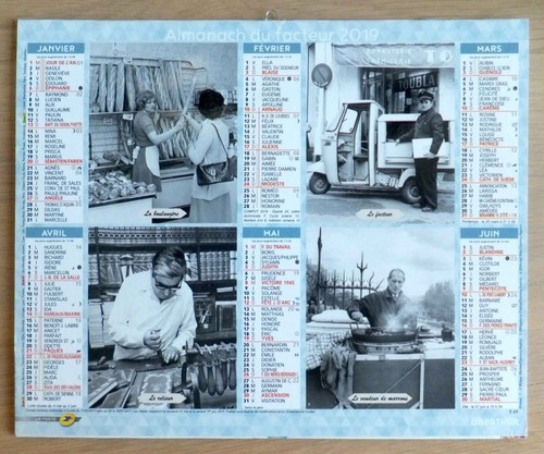Almanach facteur 2019 - facteur,