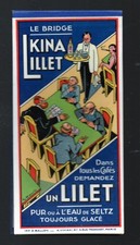 vieux papiers publicité:  KINA LILET  CARNET DE MARQUAGE (bridge)   (P48173