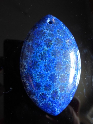 Pendentif ovale corail - en,