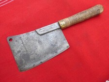 hachoir couperet outil ancien boucher boucherie