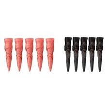 Lot de 5 ongles de sorcière effrayants pour déguisement bar masqué