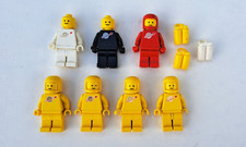 7 FIGURINES LEGO SPACE ASTRONAUTE -CLASSIC ASTRONAUT VINTAGE 100 % LEGO ORIGINAL